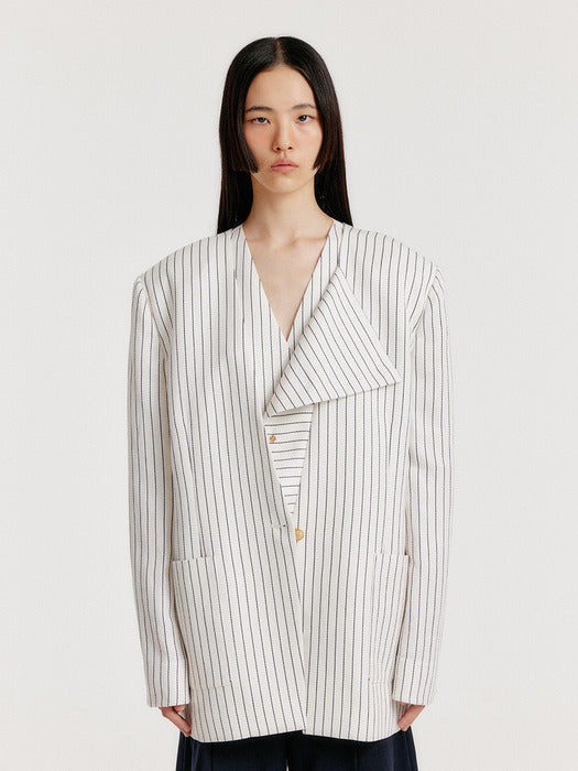 Eenk Yerida One-Button Jacket - Ivory