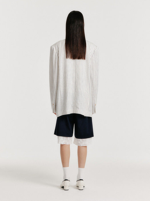 Eenk Yerida One-Button Jacket - Ivory