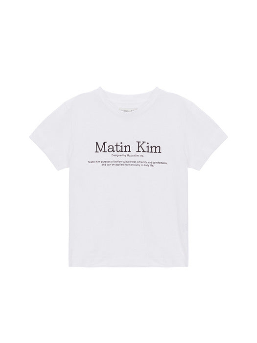 MATIN HERITAGE CROP TOP IN WHITE