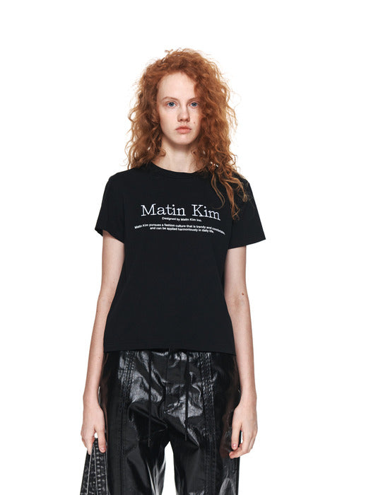 MATIN HERITAGE CROP TOP IN BLACK