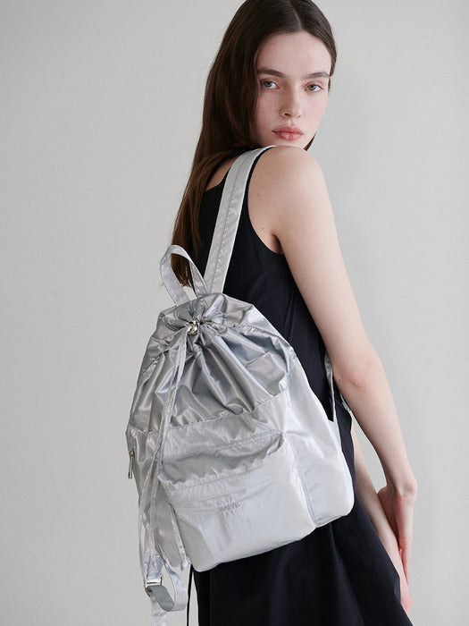 [raive] Irina Backpack Small in Silver UB4SC020-15