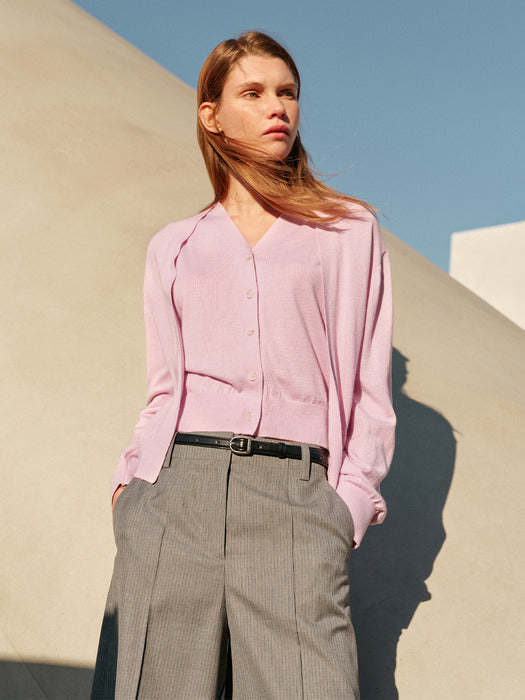 Loeuvre Layered Knit Cardigan