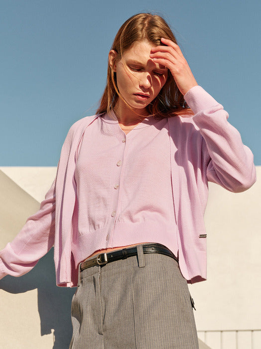 Loeuvre Layered Knit Cardigan
