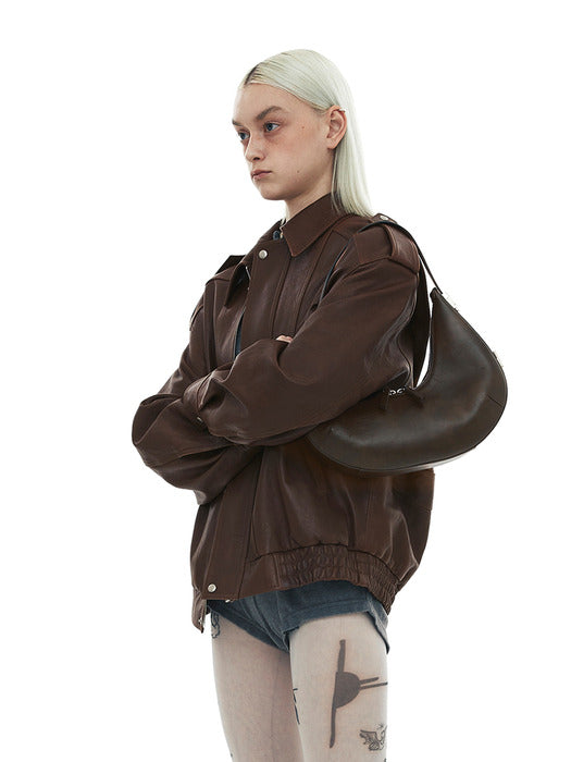 [osoi] TONI HOBO [STAIN BROWN]