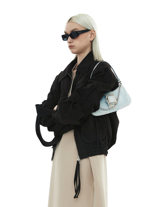 [osoi] SHOULDER BROCLE_SMALL [ICE DENIM]