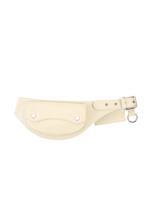 [osoi] POCKET BELT [WASHED BEIGE]