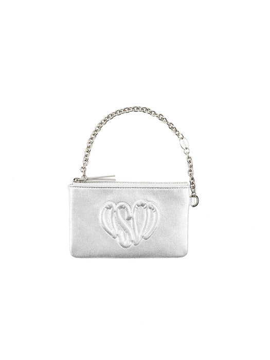 [osoi] HEART POUCH [SILVER]