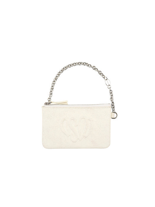 Osoi Heart Pouch [VINTAGE WHITE]