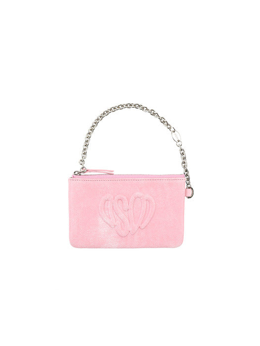 [osoi] HEART POUCH [VINTAGE PINK]