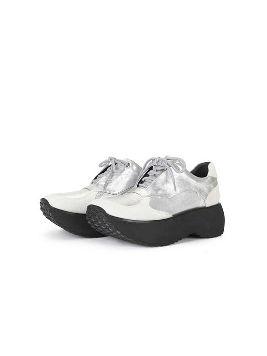 [osoi] BOAT SNEAKERS [SILVER]