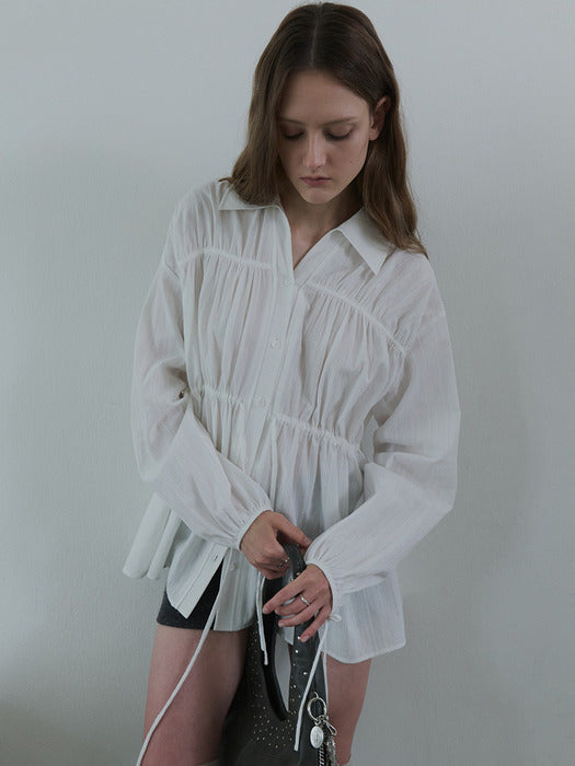 [raive] Exclusive String Wrinkle Shirts VW4SB094_2color