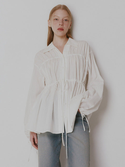 [raive] Exclusive String Wrinkle Shirts VW4SB094_2color