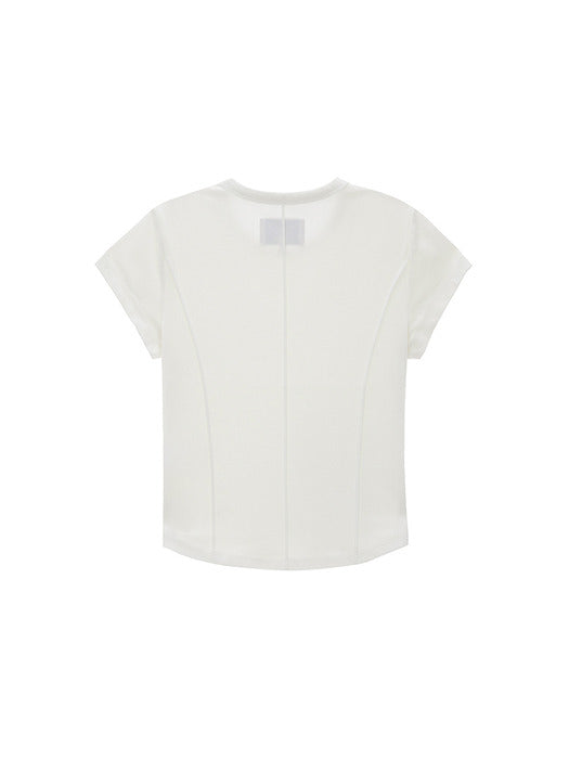 SLIM LINE HALF TOP IN WHITE