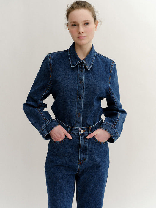 Kindersalmon Ceres Blue Denim Shirt
