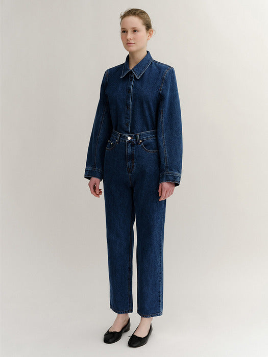 Kindersalmon Ceres Blue Denim Shirt