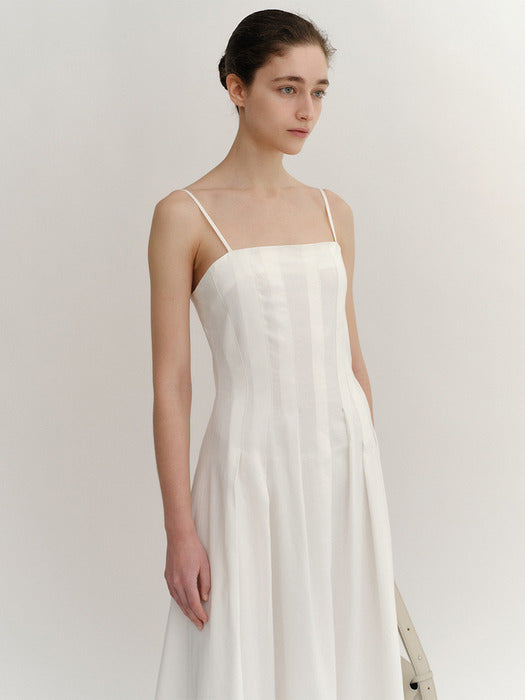 Kindersalmon Varda Long Dress Off-White