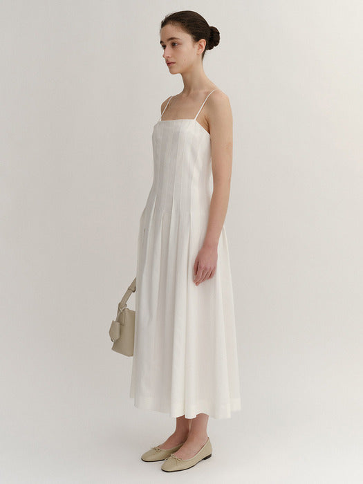 Kindersalmon Varda Long Dress Off-White
