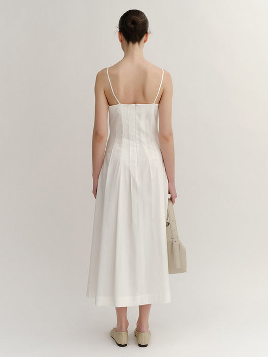 Kindersalmon Varda Long Dress Off-White