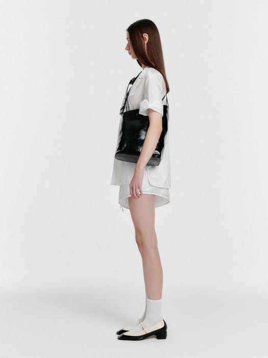 Eenk Yinda Short Sleeve Jacquard Shirt - Ivory