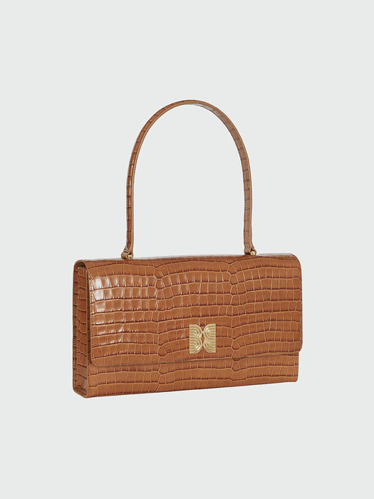 Eenk Hestella Square Tote Bag - Brown
