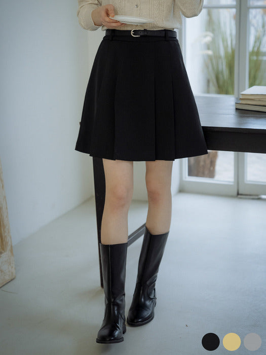 Tillidie Belt set pleats skirt