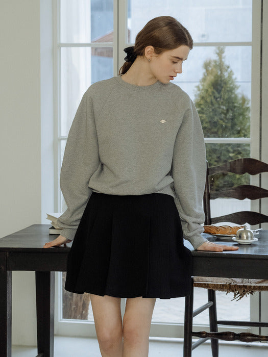 Tillidie Ballon sleeve comfy sweatshirt Gray