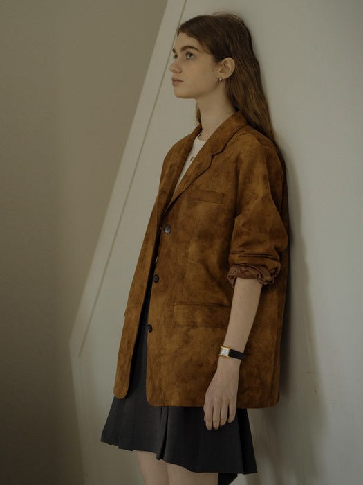 Tillidie All brush suede jacket Brown