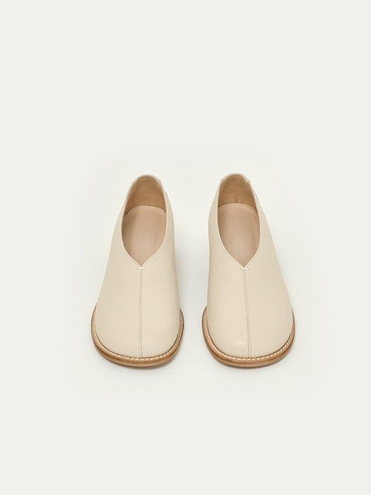 Kindersalmon Olie Leather Loafer Salt-Cream