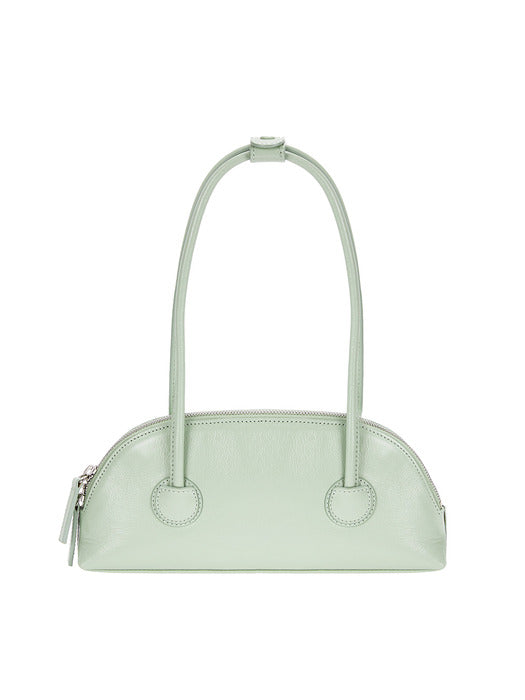 BESSETTE SHOULDER_mint glossy plain
