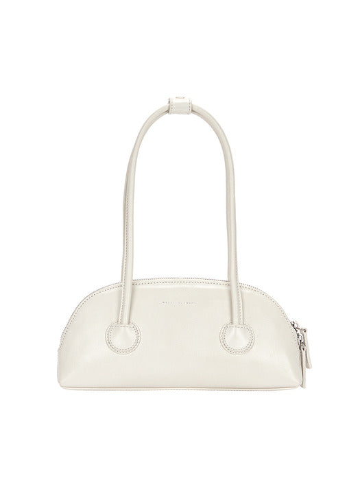 BESSETTE SHOULDER_cream glossy plain