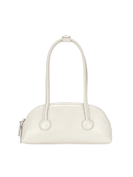 BESSETTE SHOULDER_cream glossy plain