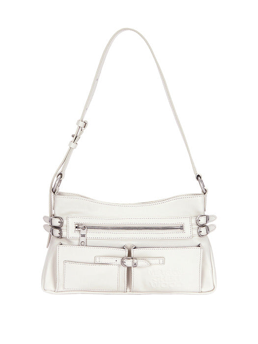 FLAT POCKET SHOULDER_cream plain