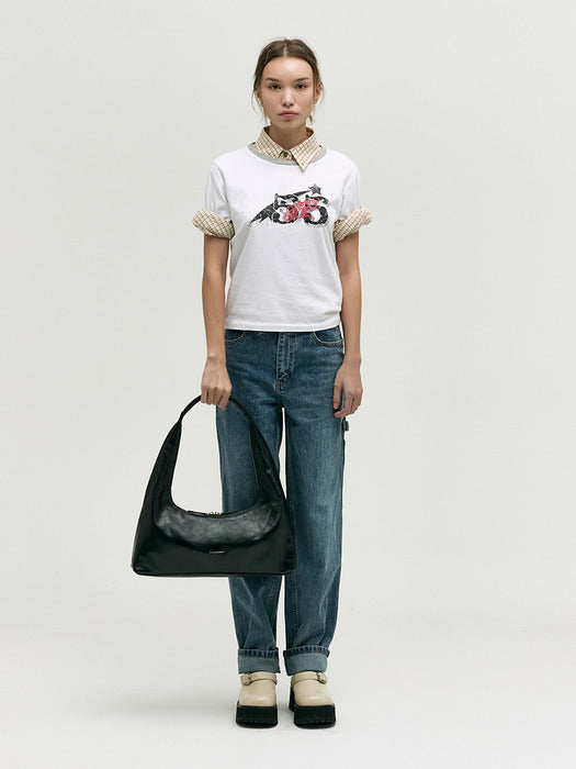 HOBO LARGE_black glossy plain