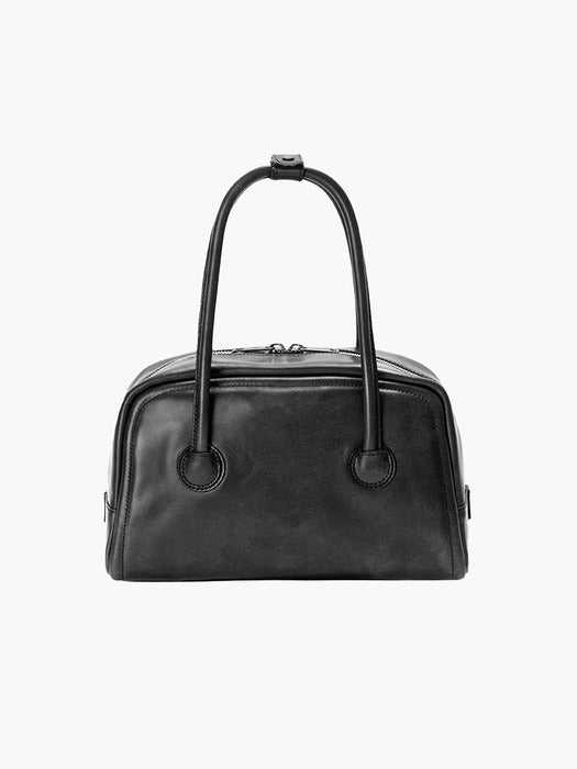SOFT TOTE_washed black two-tone brushed