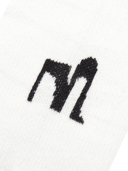 SOLID SYMBOLSOCKS_white