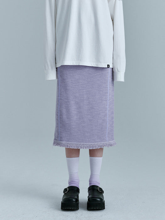TASSEL SKIRT_violet