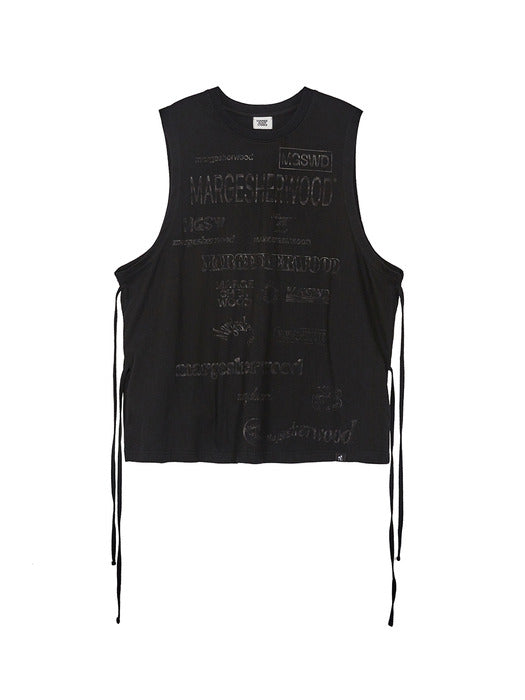 BACK CUTOFF LOGO SLEEVELESS_black