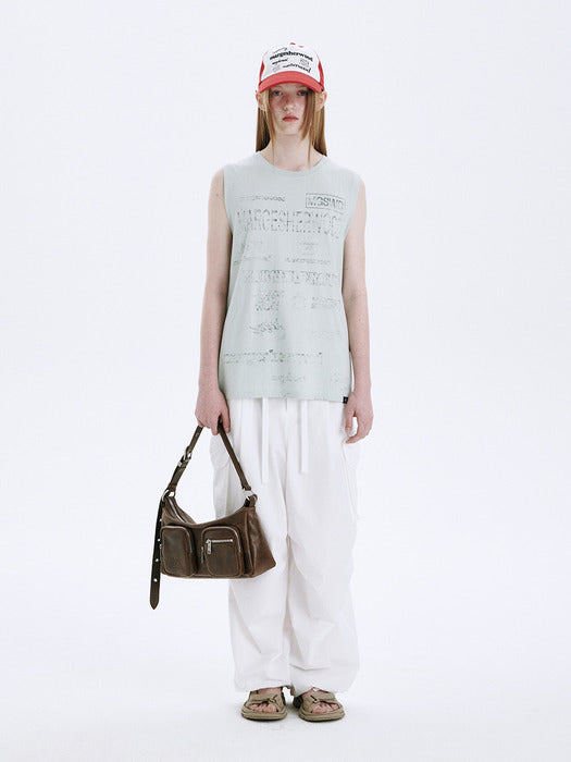 BACK CUTOFF LOGO SLEEVELESS_mint