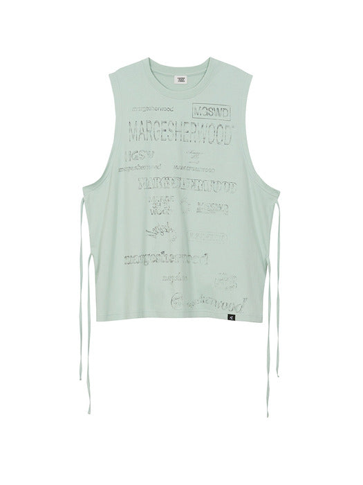 BACK CUTOFF LOGO SLEEVELESS_mint