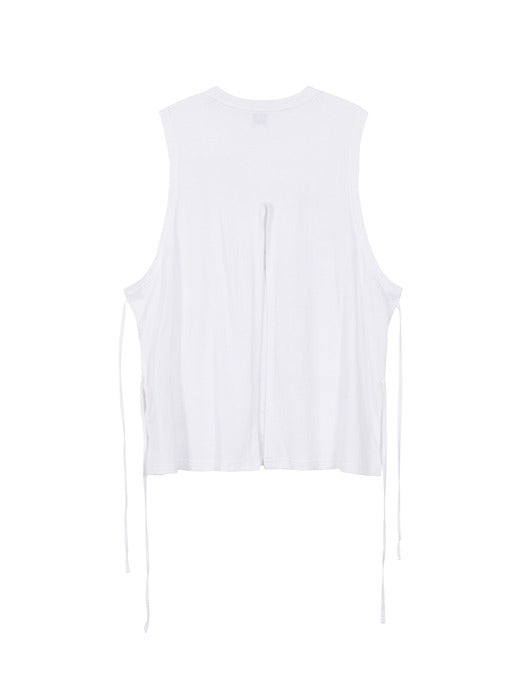 BACK CUTOFF LOGO SLEEVELESS_white