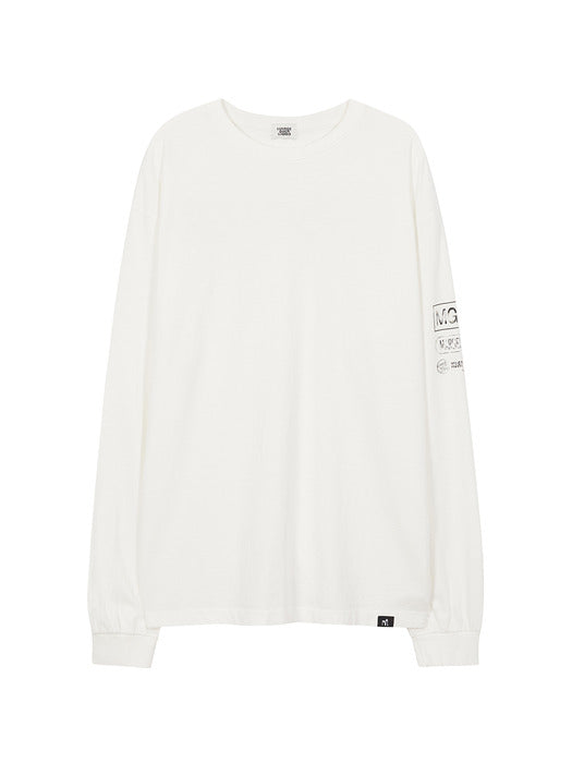BASIC LOGO LONG SLEEVE_white
