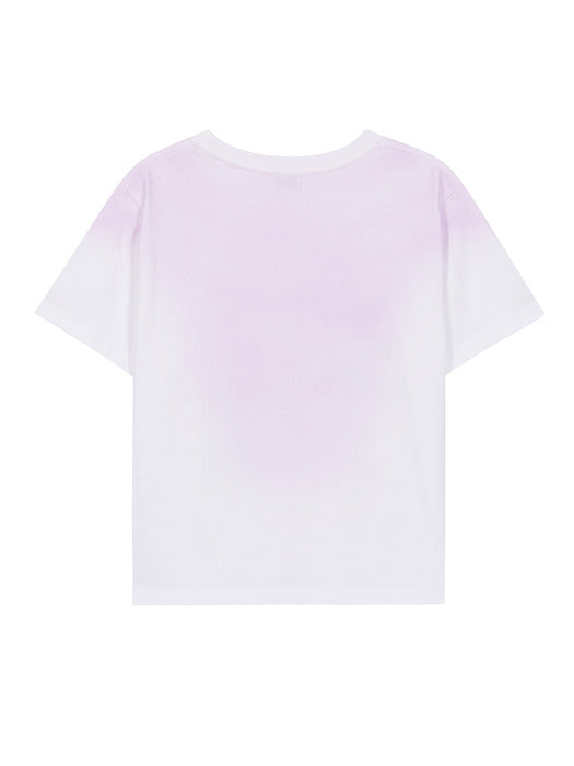 VINTAGE SPRAY RIBBON T-SHIRT_lavender