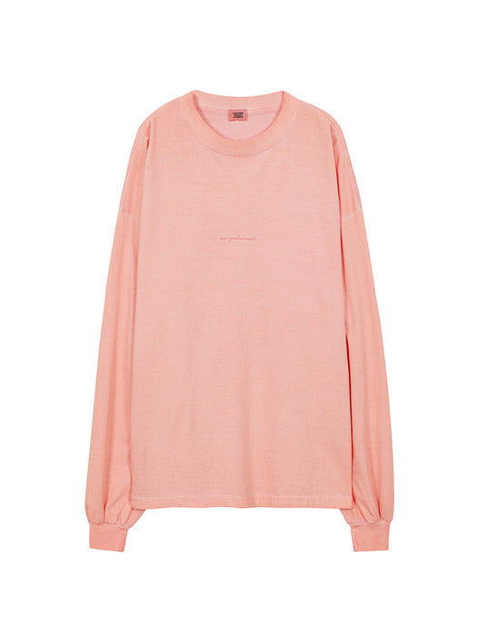 LUNA WASHING LONG SLEEVE_peach