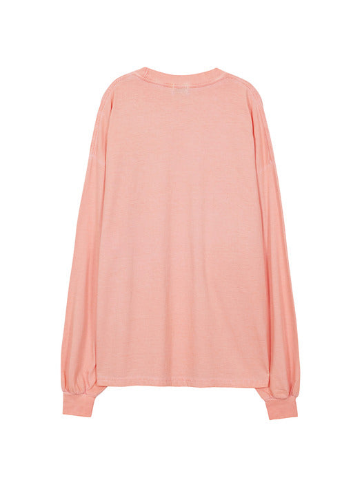 LUNA WASHING LONG SLEEVE_peach