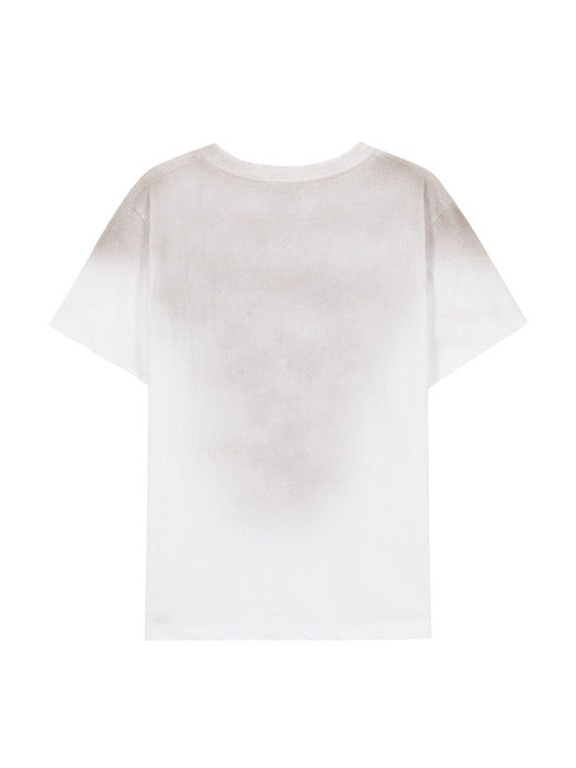 VINTAGE SPRAY ESSENTIAL T-SHIRT_white