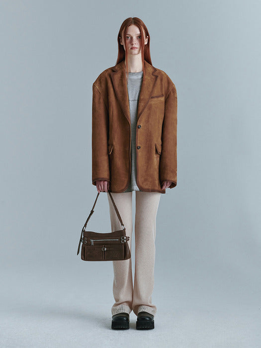 LAYERED KNIT PANTS_light beige