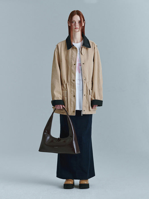 WASHED WORK JACKET_beige