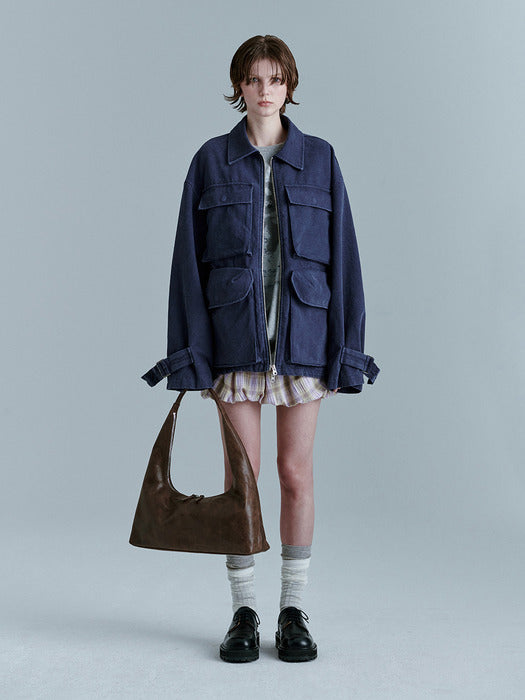 UTILITY JACKET_navy