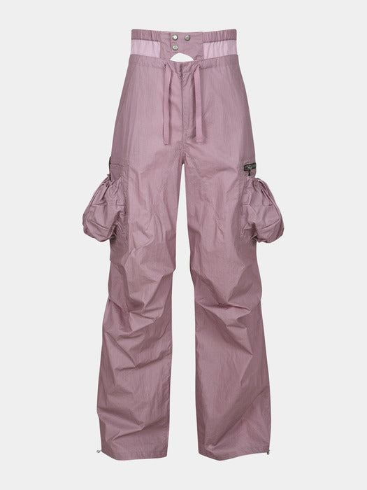 [andersson bell] BALLOON POCKET PARACHUTE PANTS apa709w(DUSTY PINK)