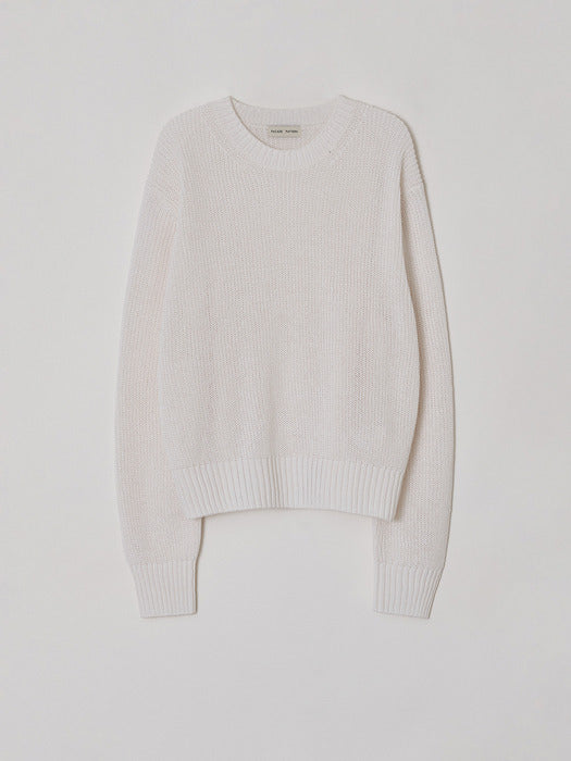 Facade Pattern Knitwear - white